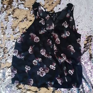 Maurices XL Tank Top black/floral
